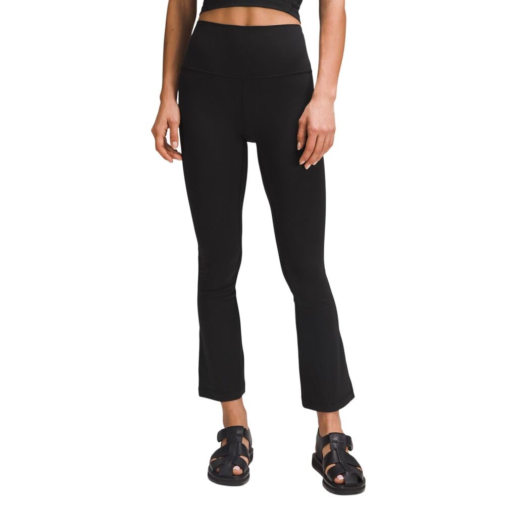 Lululemon Sleek Black Align High-Rise Mini-Flared Pants Size 6